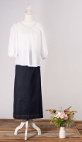 A-line Dark Denim Maxi A-line Dark Denim Maxi